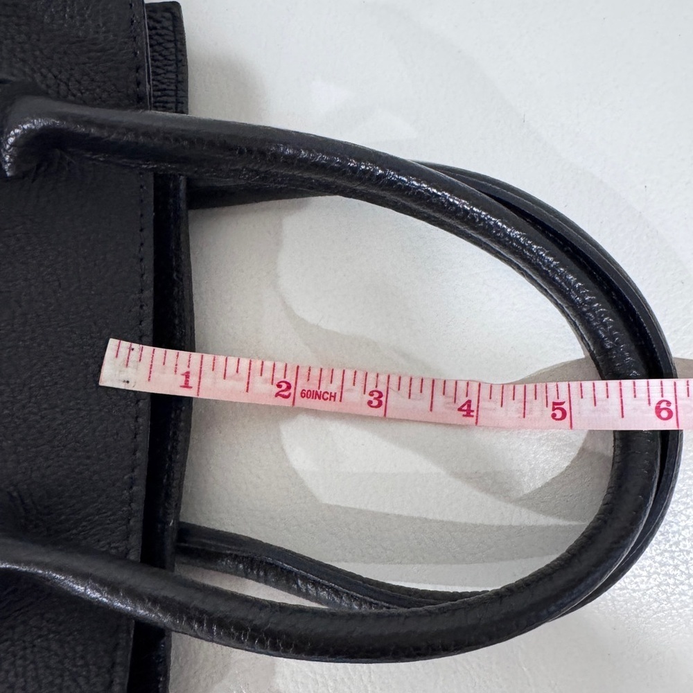 SOFIA CARDONI Black Leather Bag With Top Handles - Picture 14 of 16